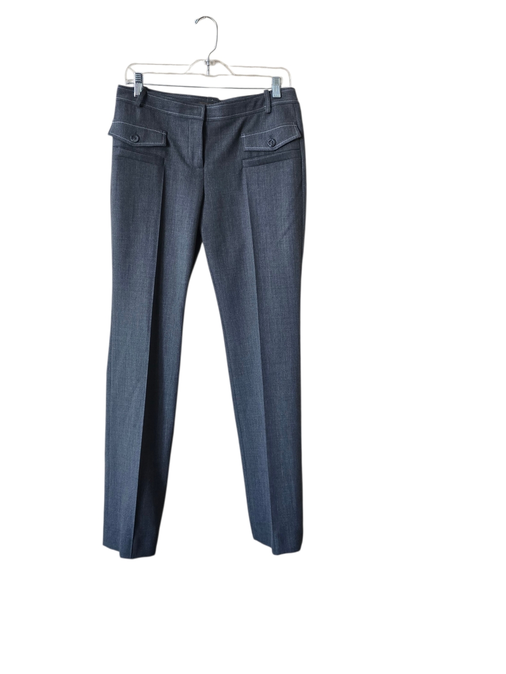 Women's Slim Tailored Trousers in Charcoal